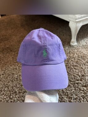 NWT Polo Ralph Lauren Purple & Green Hat